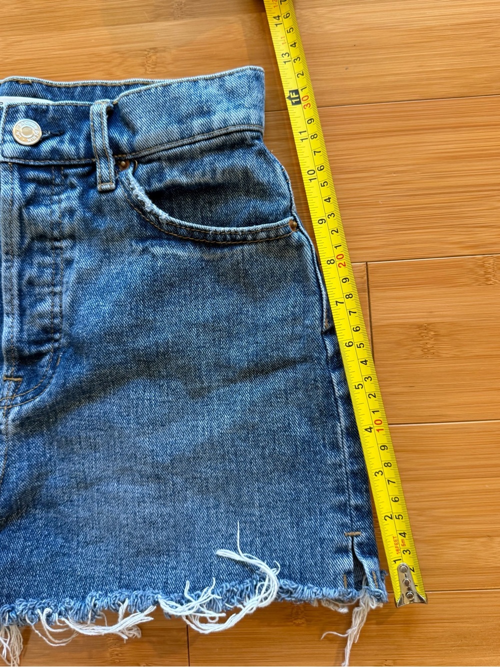 PacSun High Rise Icon Denim Shorts — Size 24 - Picture 7 of 9